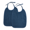 Set van 2 badstof slabben - 2-pack basic badstof indigo 